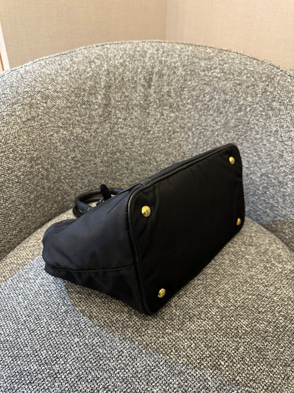 Prada Tessuto Two-Way Bag In Black Nylon