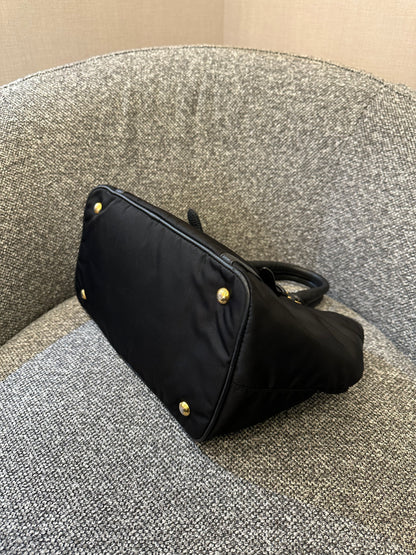Prada Tessuto Two-Way Bag In Black Nylon