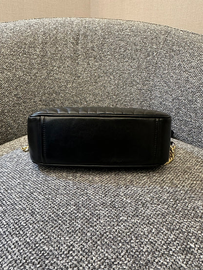 Prada Diagramme Camera Bag In Black Leather