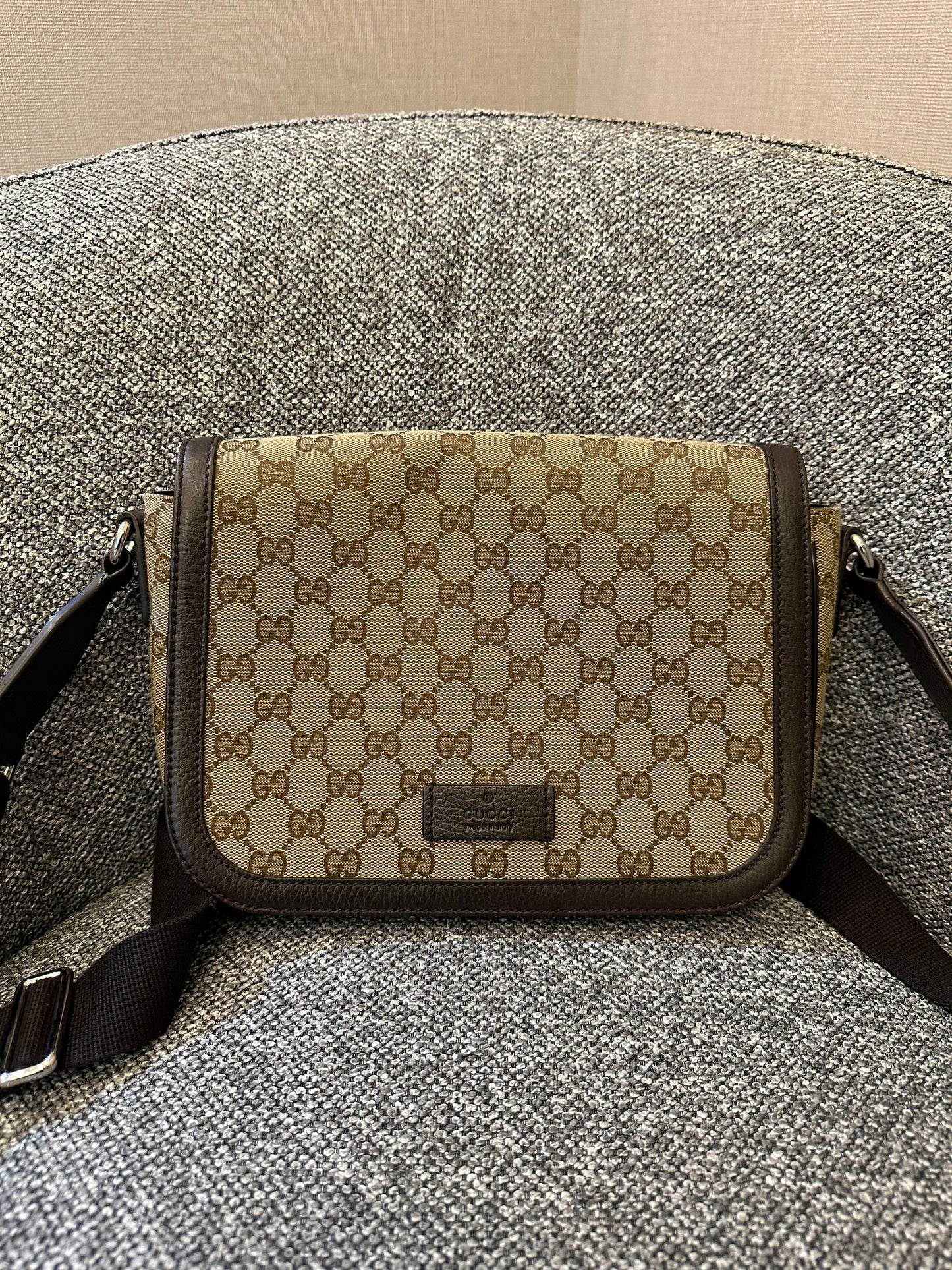 Gucci Messenger Bag In GG Monogram Canvas
