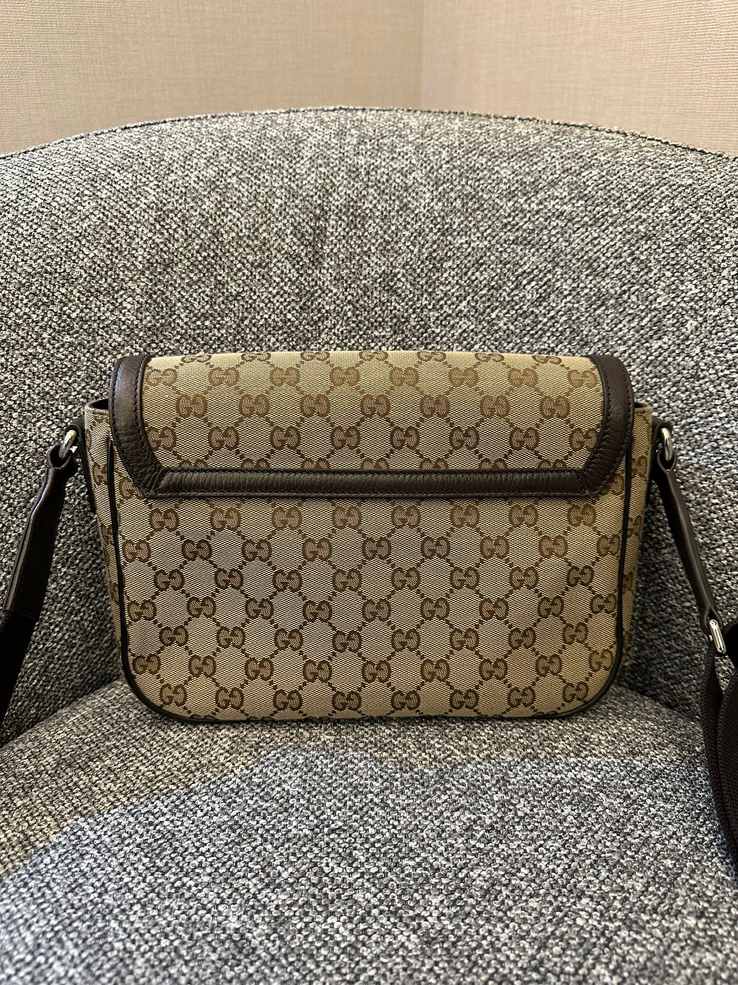 Gucci Messenger Bag In GG Monogram Canvas