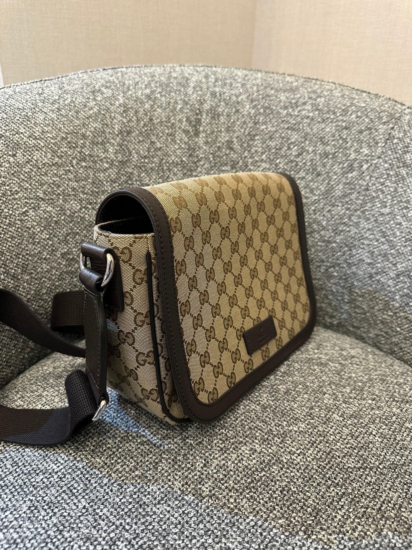 Gucci Messenger Bag In GG Monogram Canvas