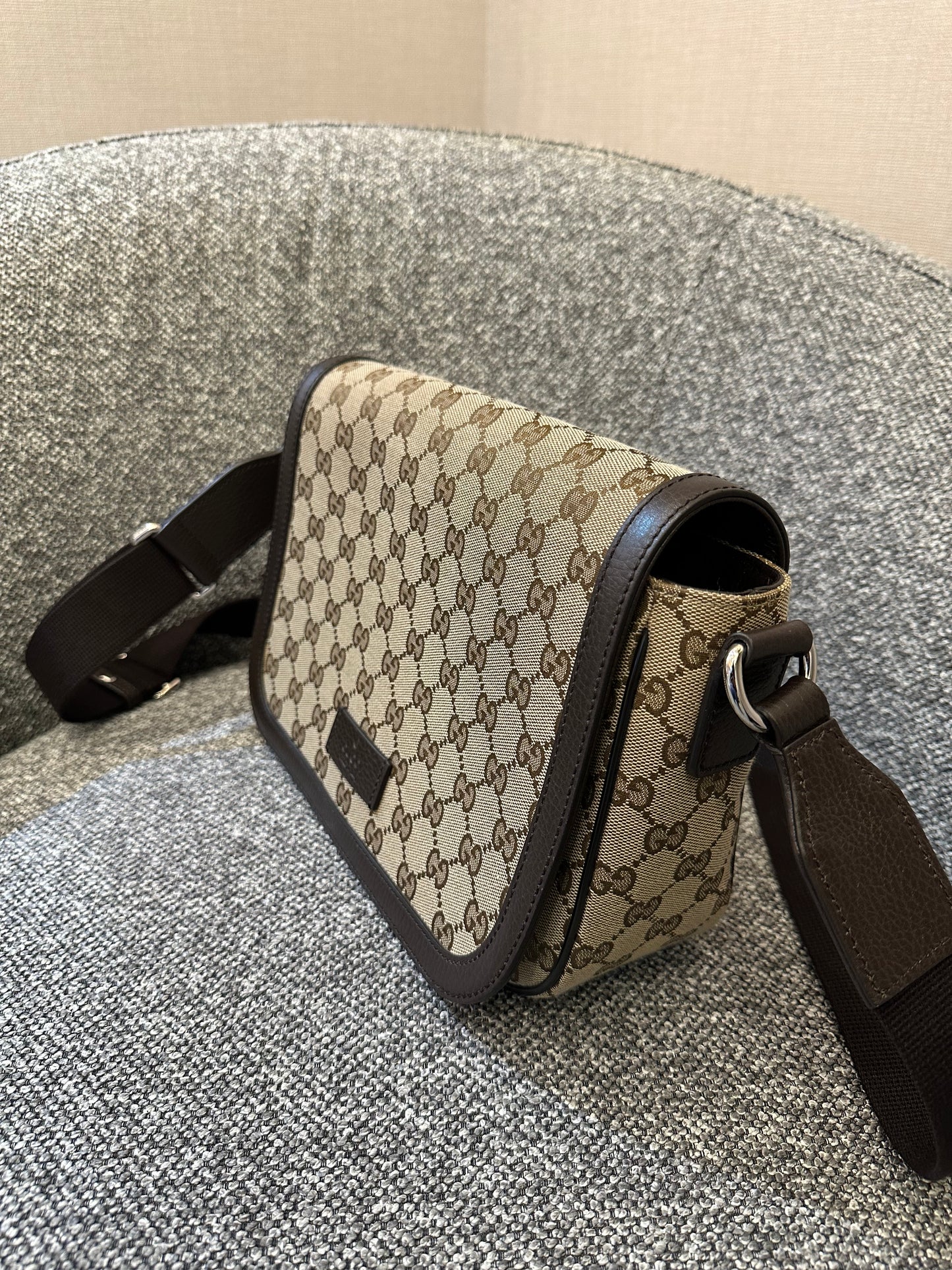 Gucci Messenger Bag In GG Monogram Canvas