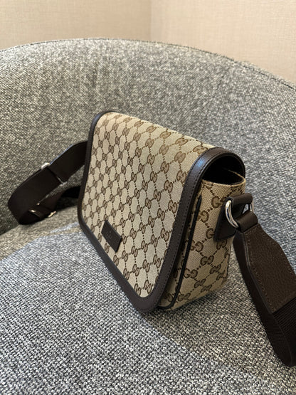 Gucci Messenger Bag In GG Monogram Canvas