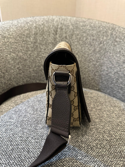 Gucci Messenger Bag In GG Monogram Canvas