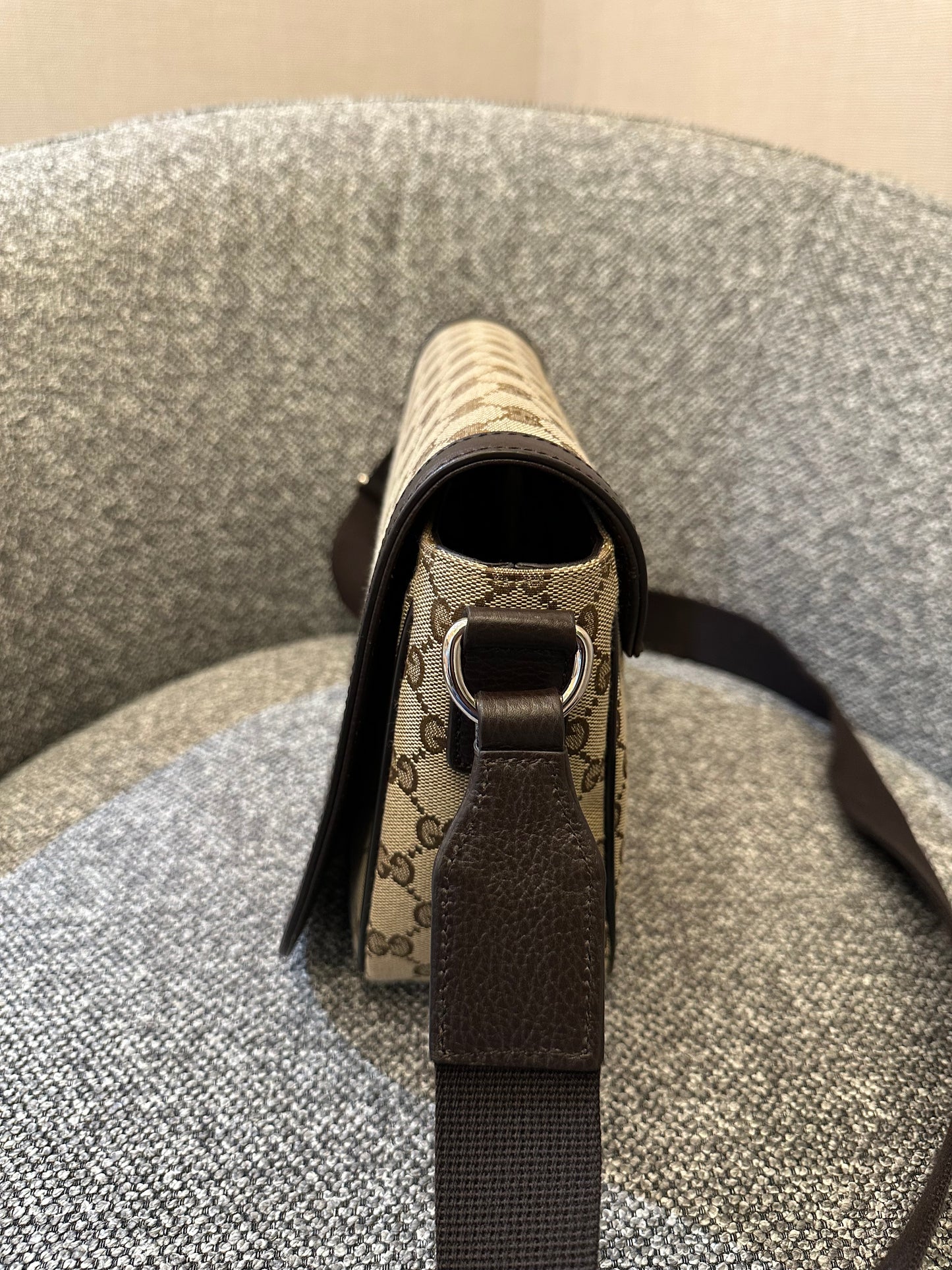 Gucci Messenger Bag In GG Monogram Canvas