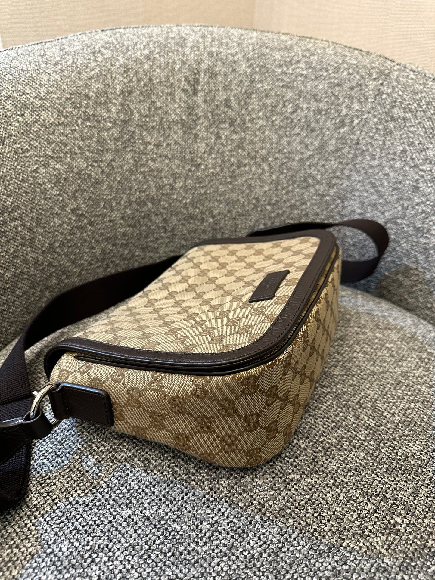 Gucci Messenger Bag In GG Monogram Canvas