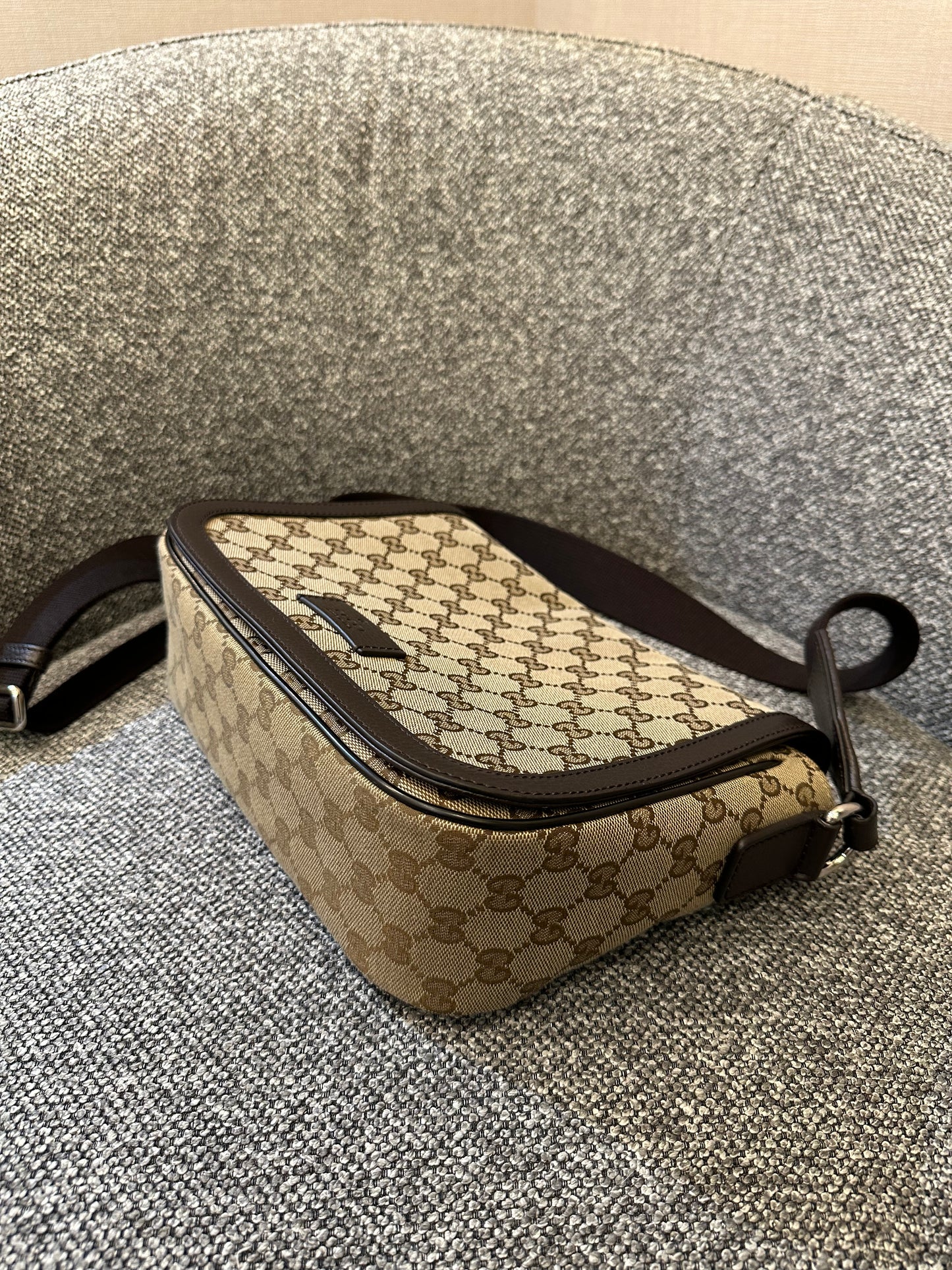 Gucci Messenger Bag In GG Monogram Canvas