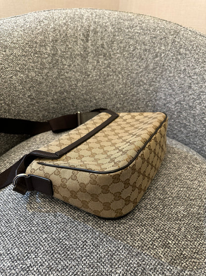 Gucci Messenger Bag In GG Monogram Canvas