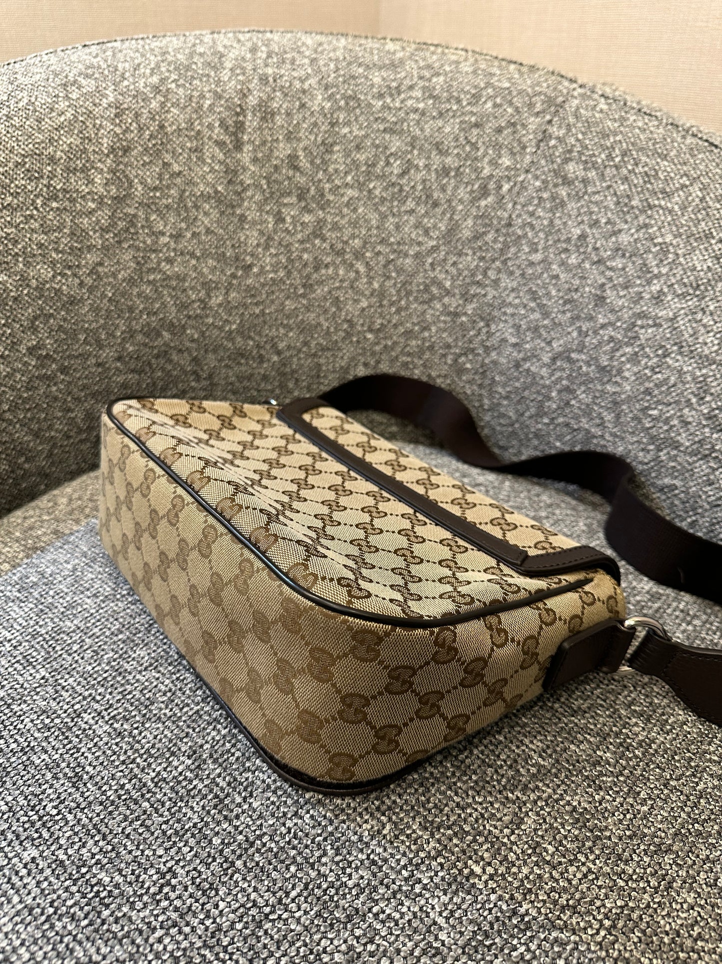 Gucci Messenger Bag In GG Monogram Canvas