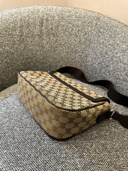 Gucci Messenger Bag In GG Monogram Canvas