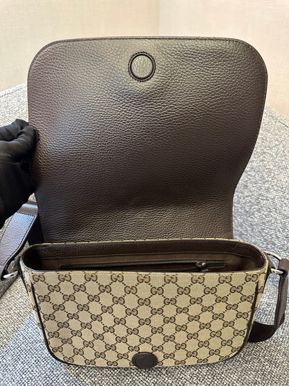 Gucci Messenger Bag In GG Monogram Canvas