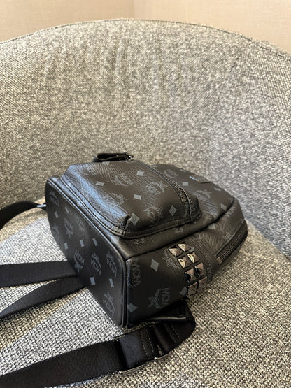 MCM Stark Side Studded Backpack