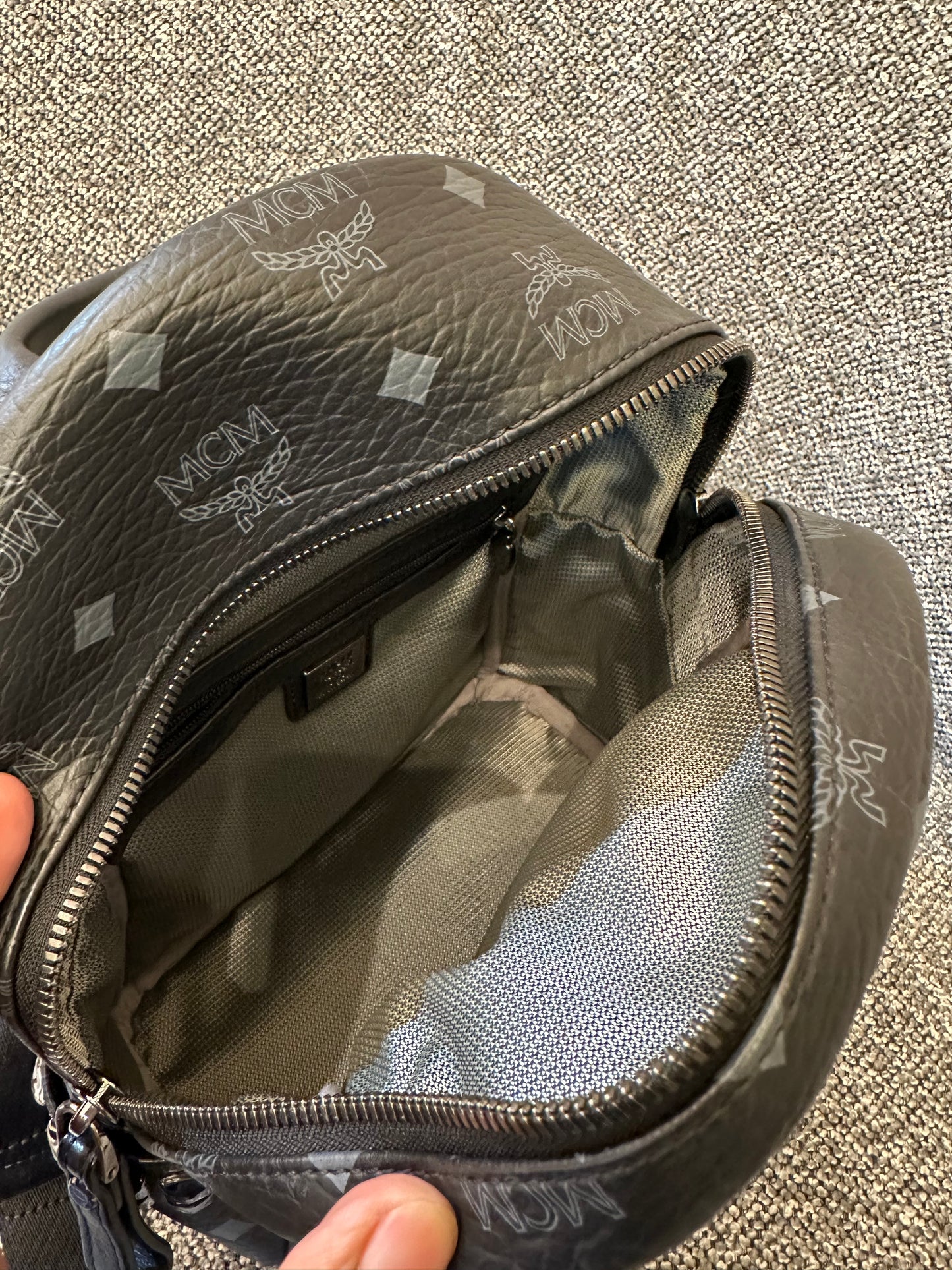 MCM Stark Side Studded Backpack