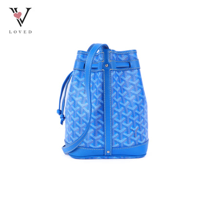 Blue Petit Flot Drawsting Bucket Bag