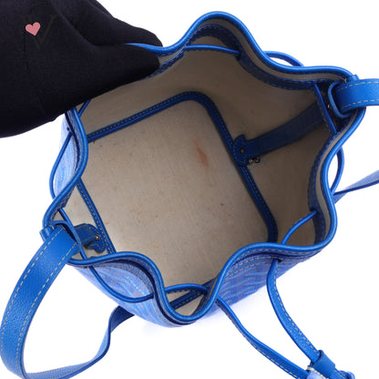 Blue Petit Flot Drawsting Bucket Bag