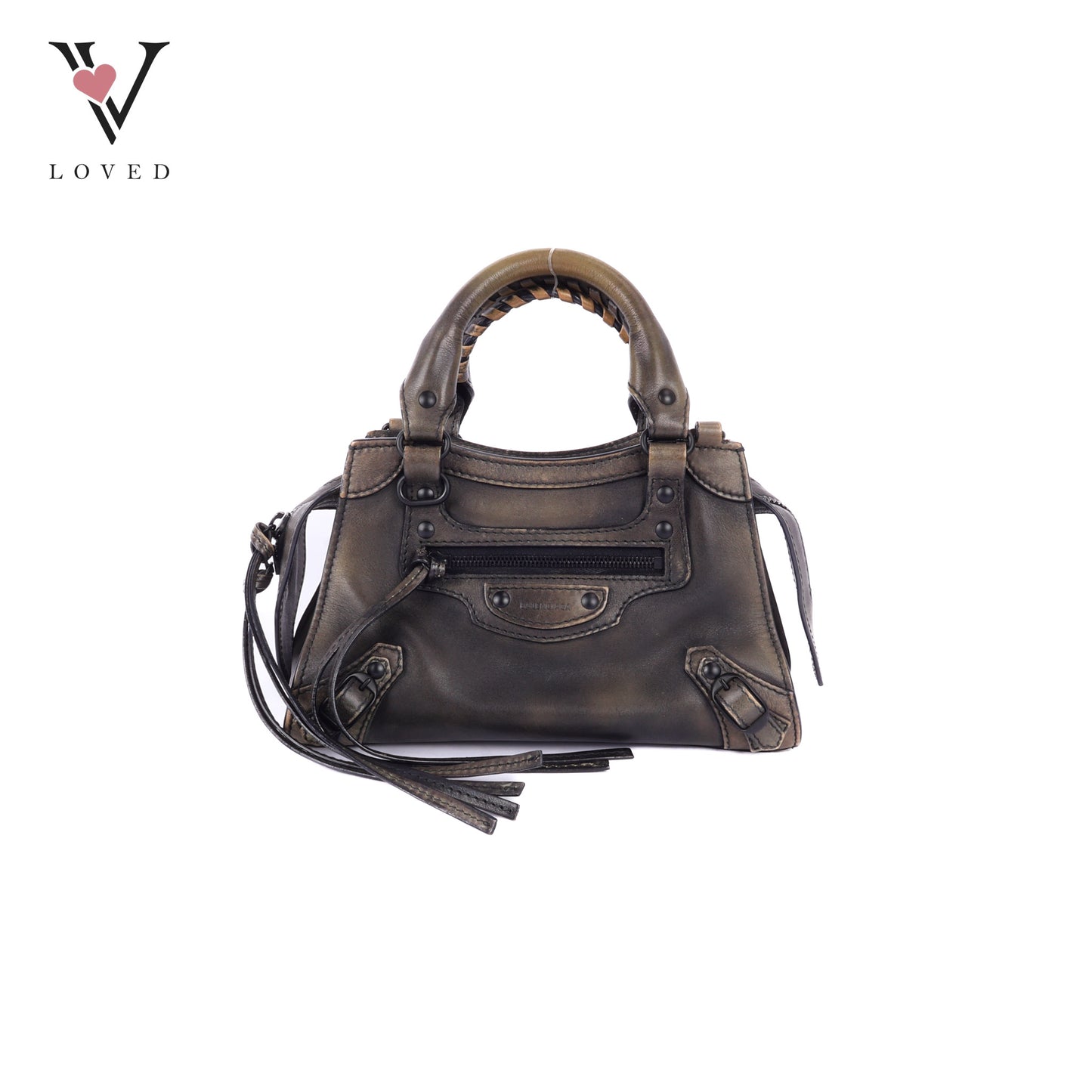 Calfskin Black Hardware Mini Neo Classic City Bag