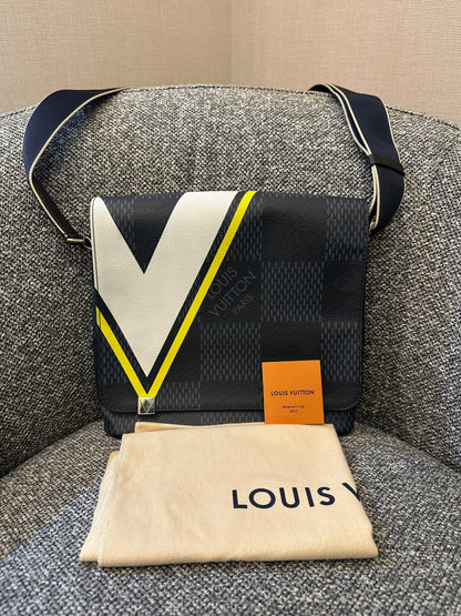 Louis Vuitton America's Cup Limited Edition District PM In Damier Cobalt Canvas