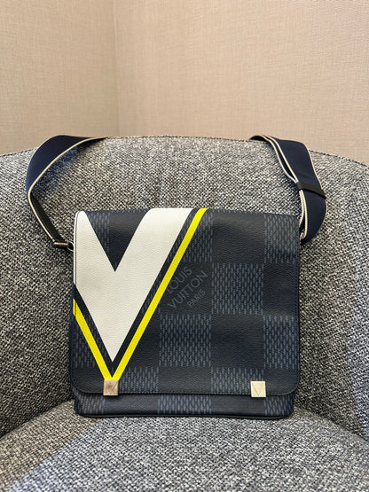 Louis Vuitton America's Cup Limited Edition District PM In Damier Cobalt Canvas