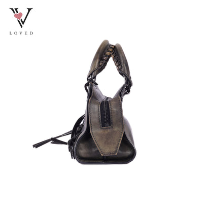 Calfskin Black Hardware Mini Neo Classic City Bag