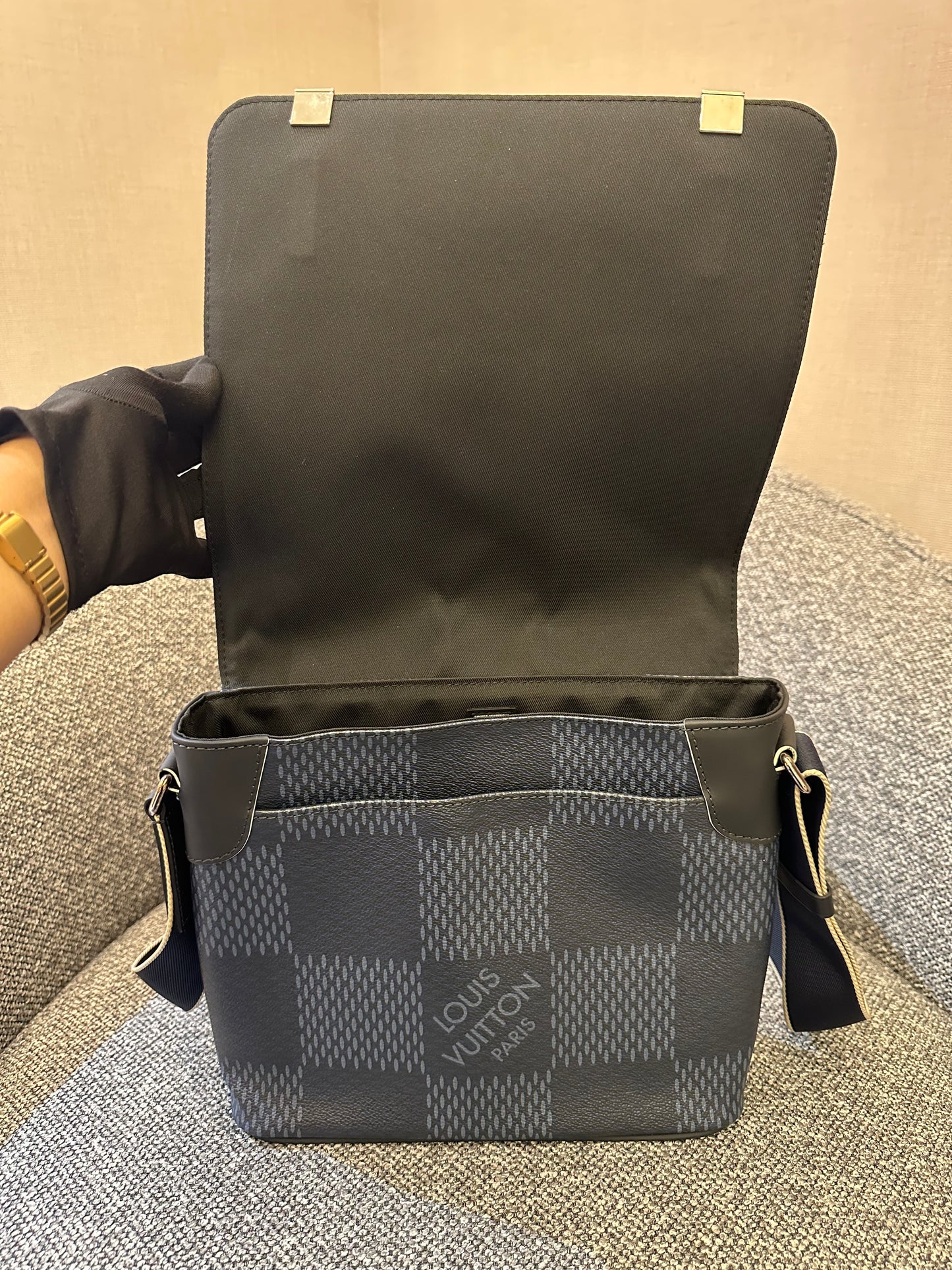 Louis Vuitton America's Cup Limited Edition District PM In Damier Cobalt Canvas