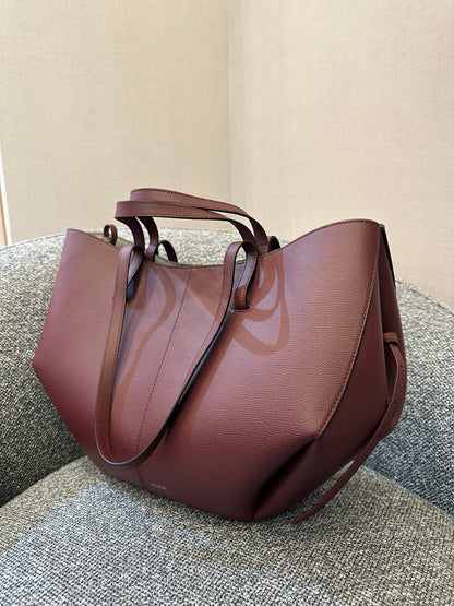 Polène Cyme in Burgundy Leather