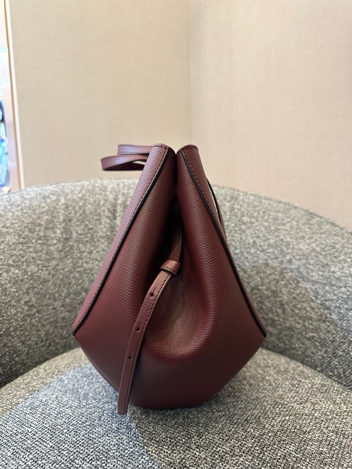 Polène Cyme in Burgundy Leather