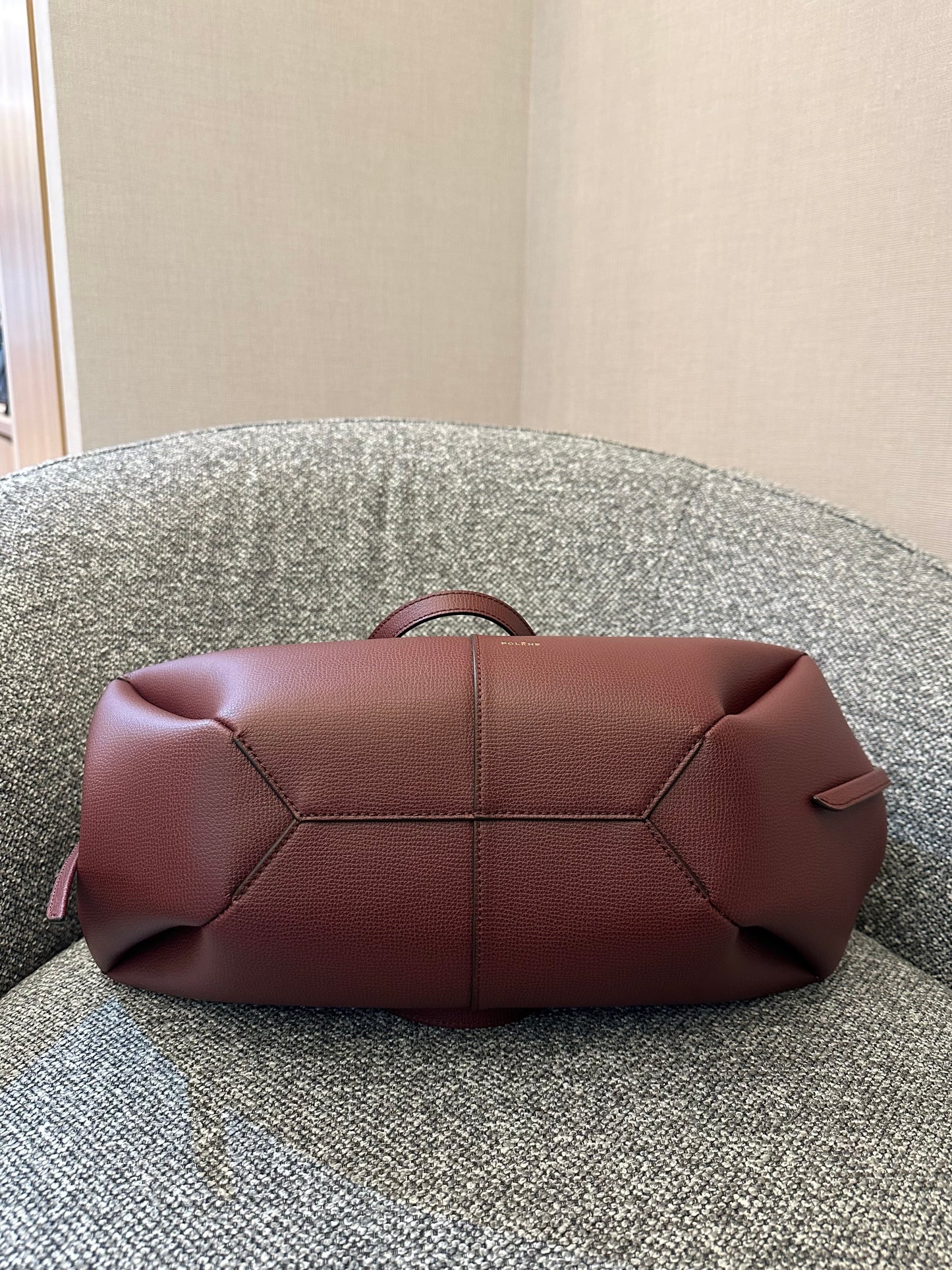 Polène Cyme in Burgundy Leather