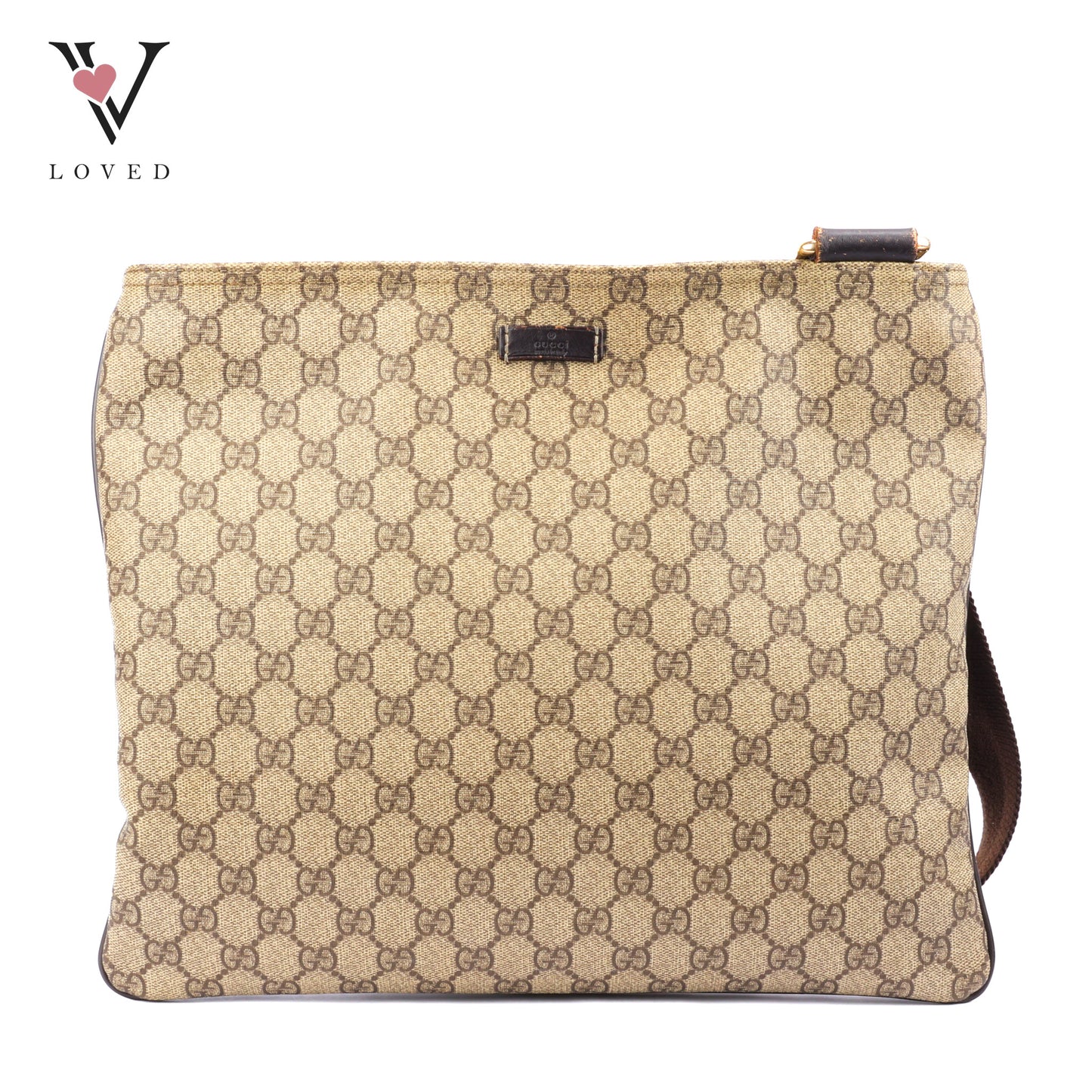 Gucci GG Supreme Zipped Messenger Bag