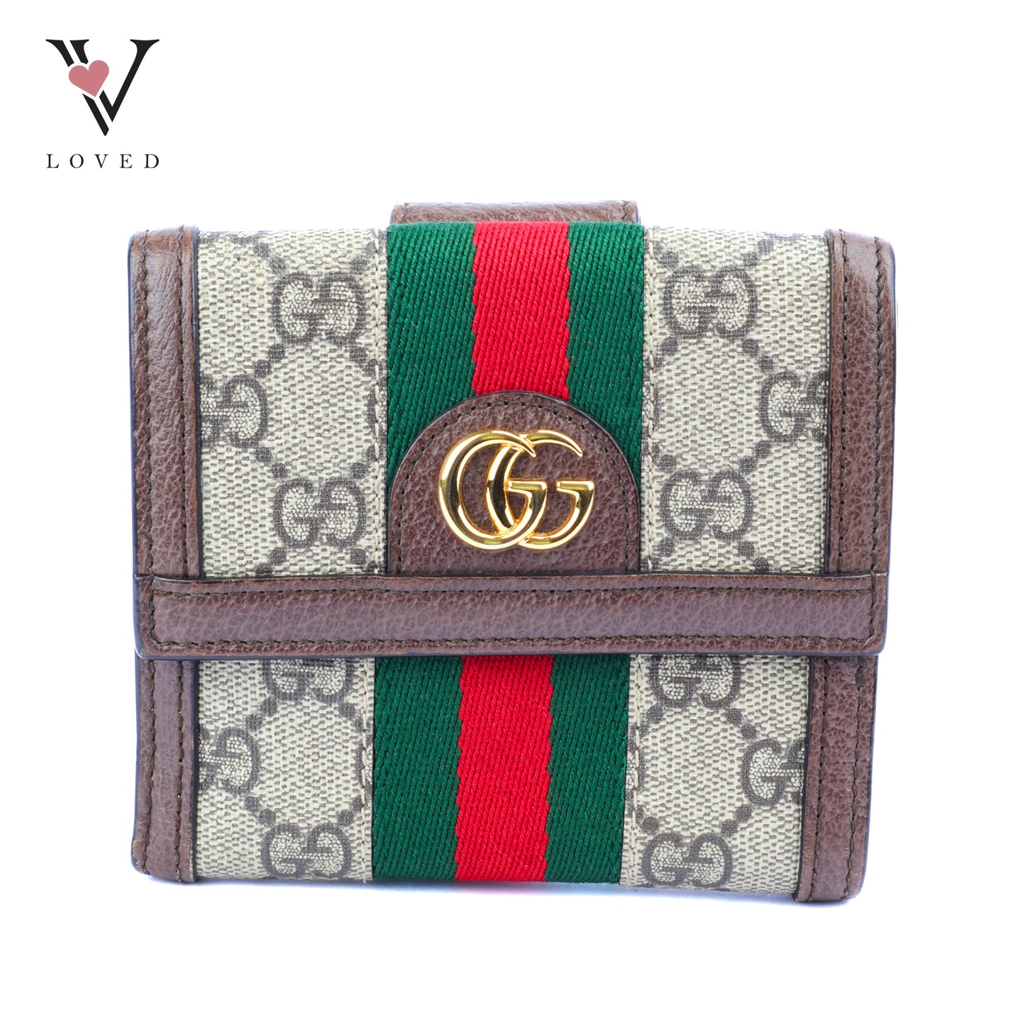 Gucci Ophidia French Flap Wallet