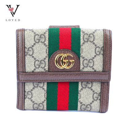 Gucci Ophidia French Flap Wallet