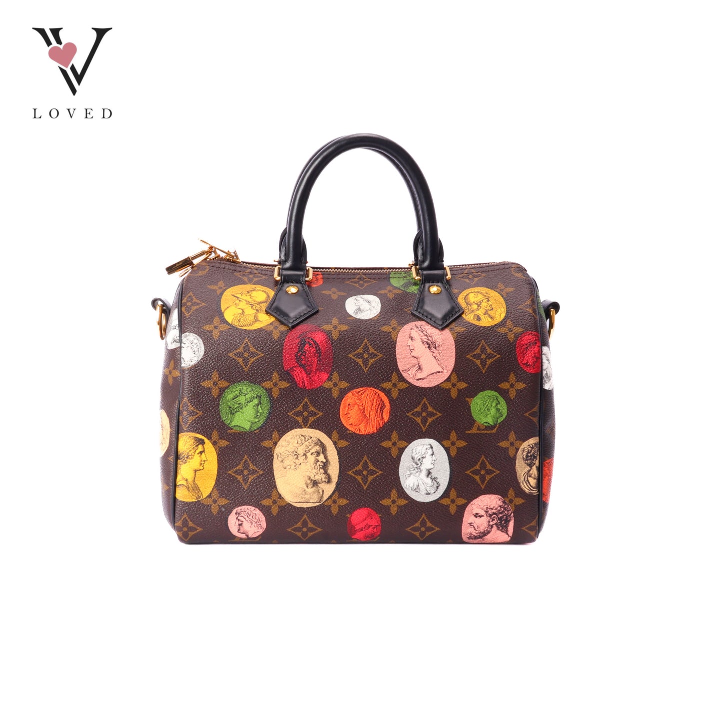 Louis Vuitton X Fornasetti Monogram Cameo Speedy Bandouliere 25 Handbag