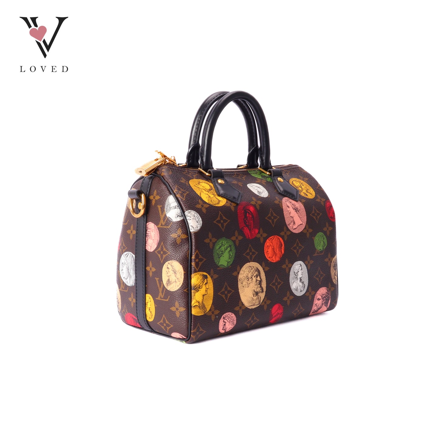 Louis Vuitton X Fornasetti Monogram Cameo Speedy Bandouliere 25 Handbag