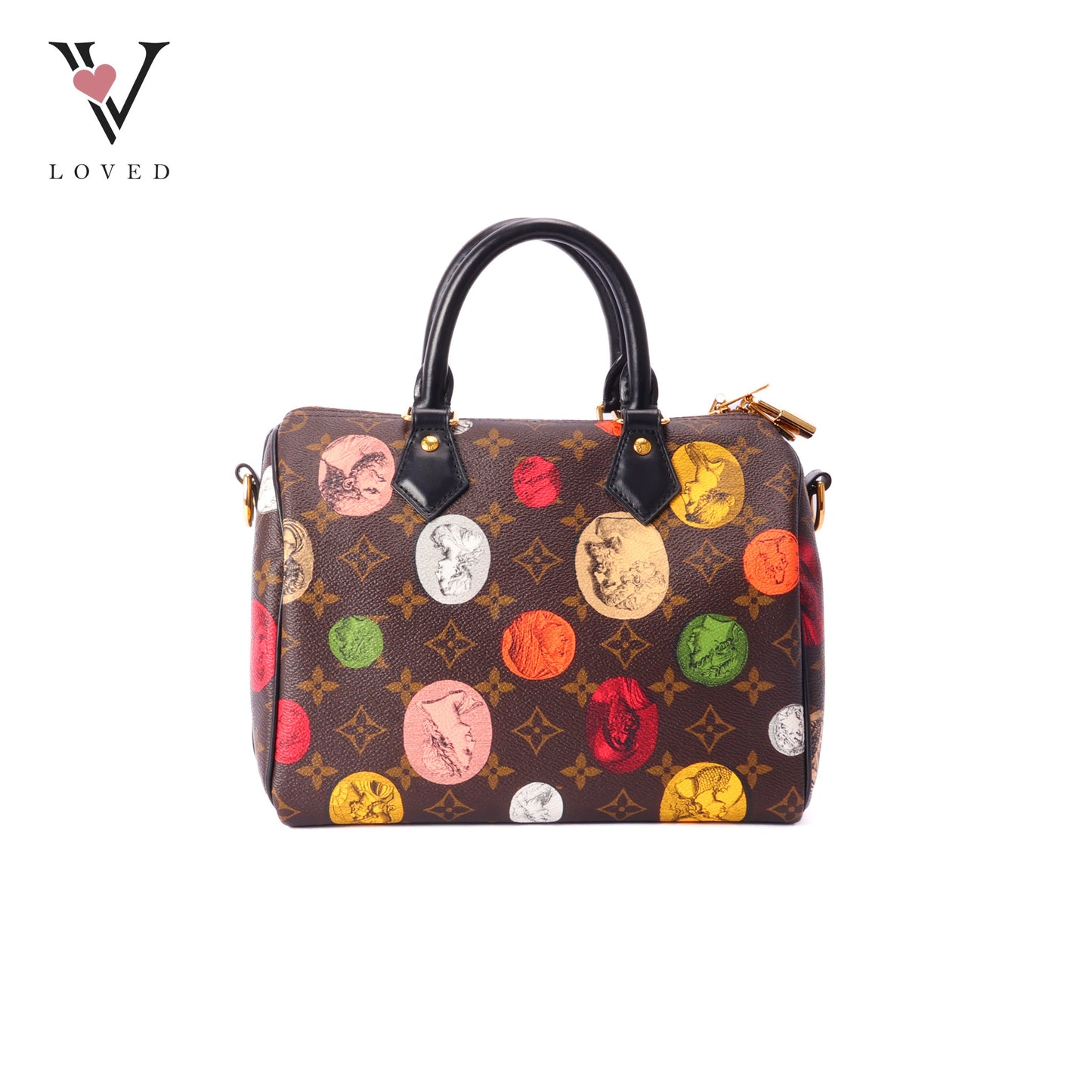 Louis Vuitton X Fornasetti Monogram Cameo Speedy Bandouliere 25 Handbag