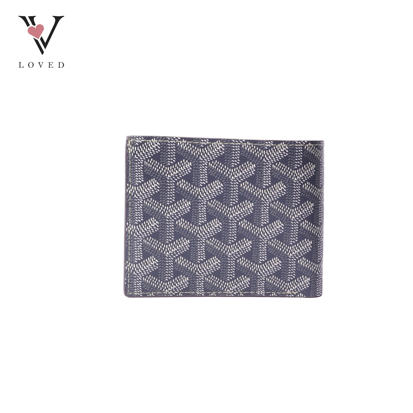 Victoire Wallet In Grey Leather Canvas