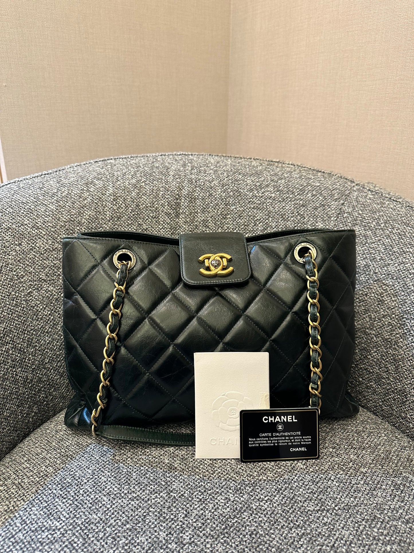 Chanel Daily Walk Tote Bag in Emerald Green