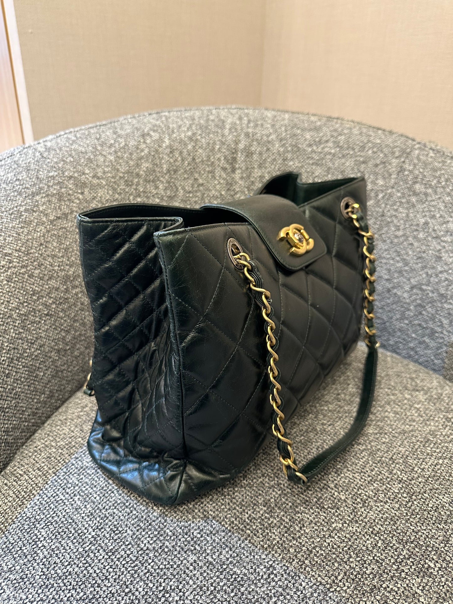 Chanel Daily Walk Tote Bag in Emerald Green