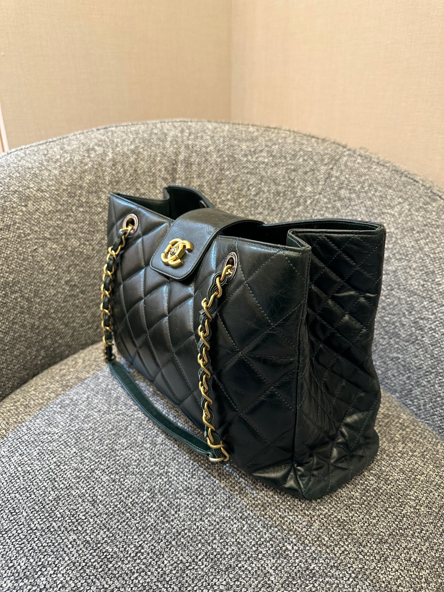 Chanel Daily Walk Tote Bag in Emerald Green