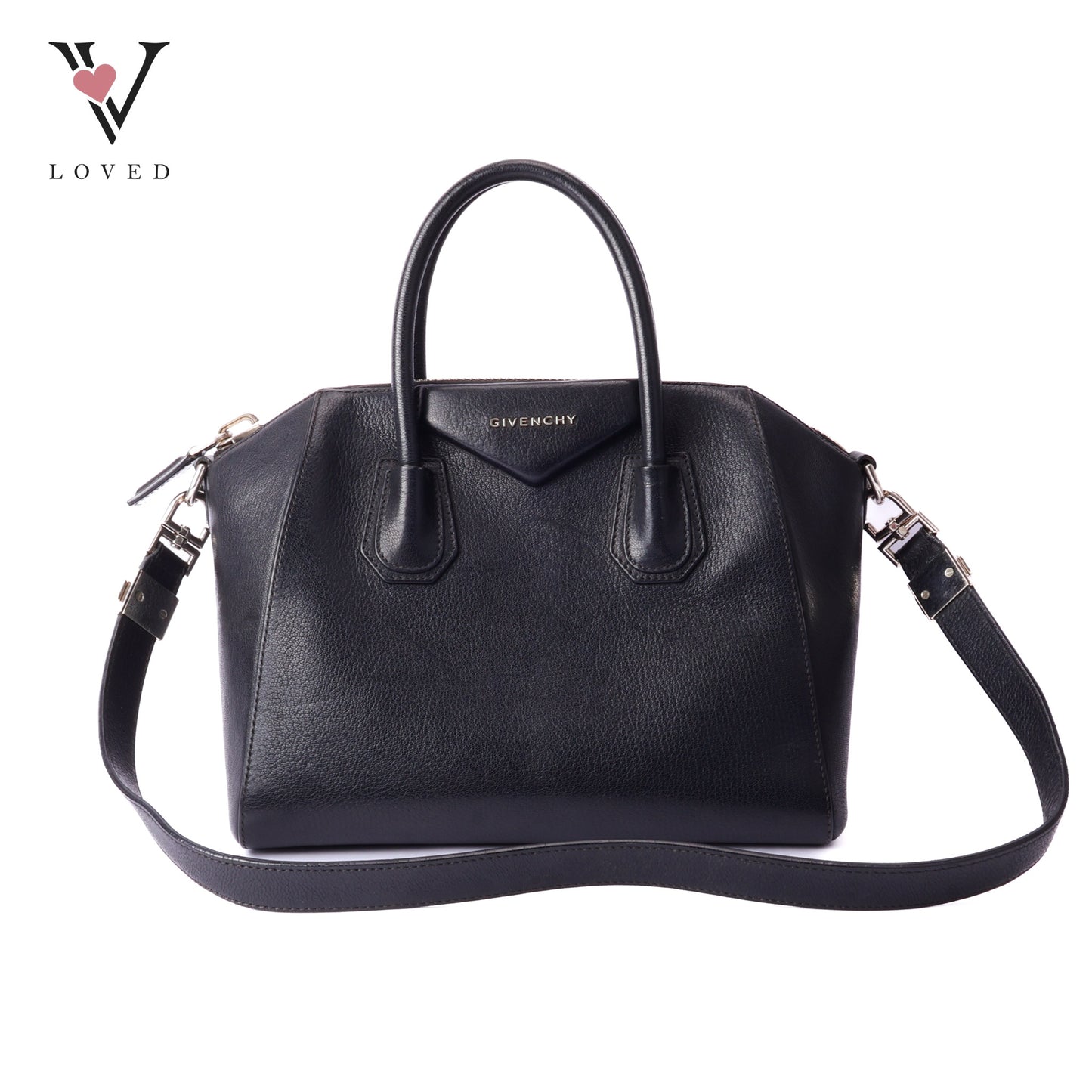 Antigona Small Bag In Black Calf Leather