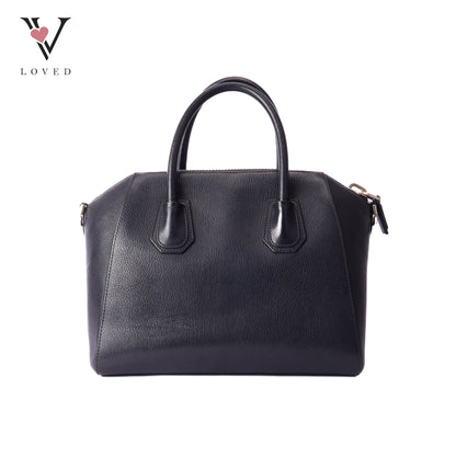 Antigona small bag in black calfskin leather