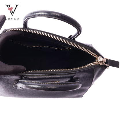 Antigona small bag in black calfskin leather