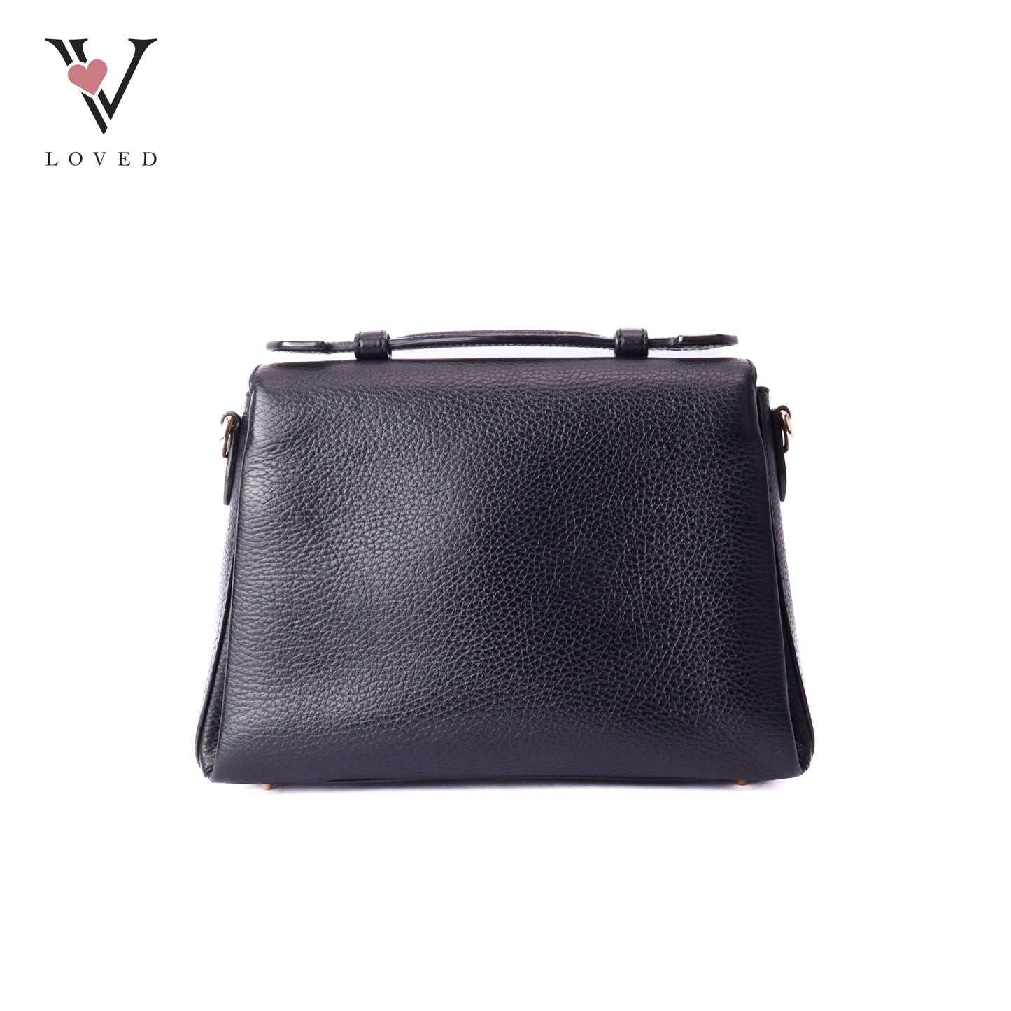 Gucci dollar interlocking GG shoulder bag in black leather