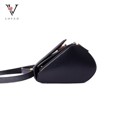 Givenchy pandora box mini crossbody bag in black grained leather