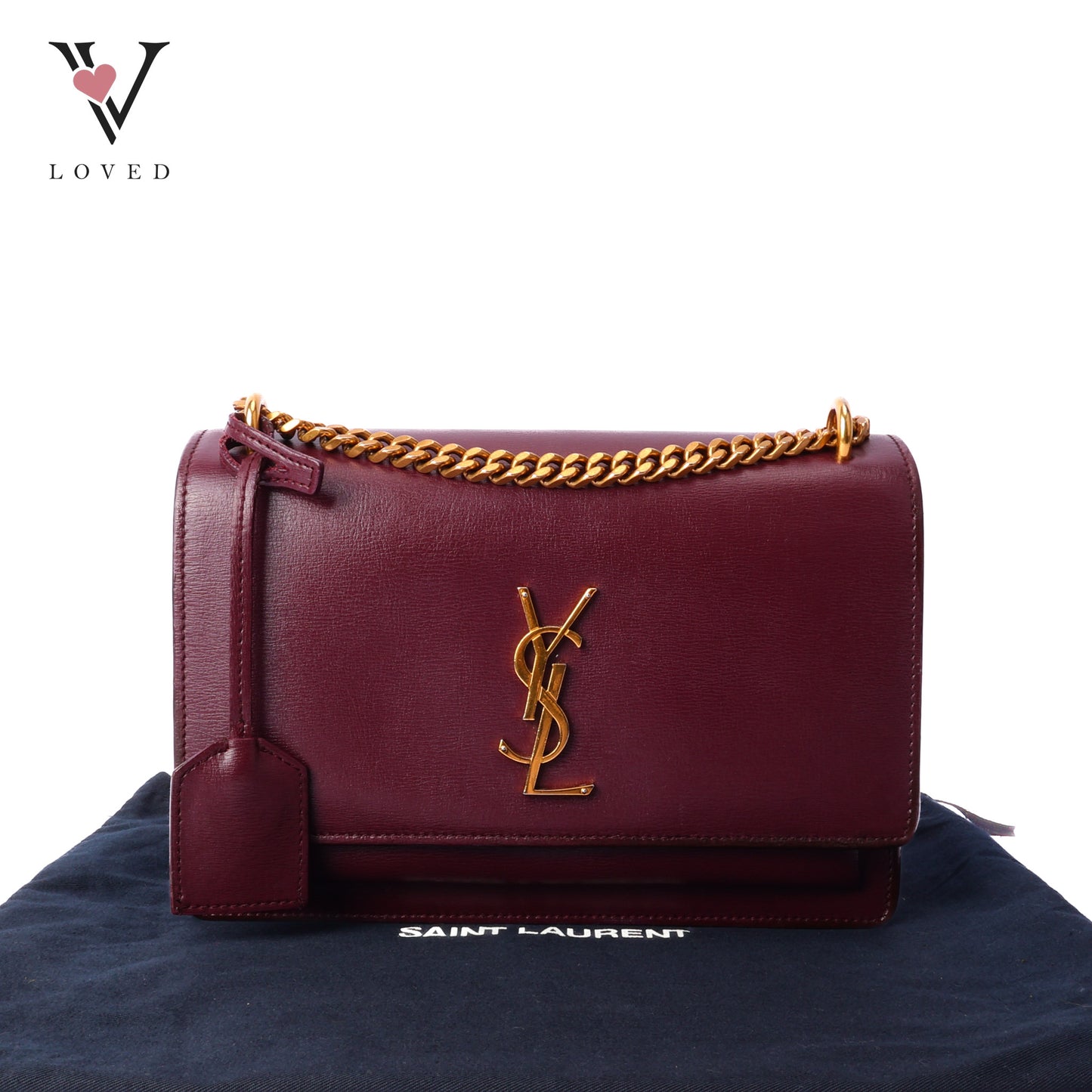 Sunset In Burgundy Calfskin Leather