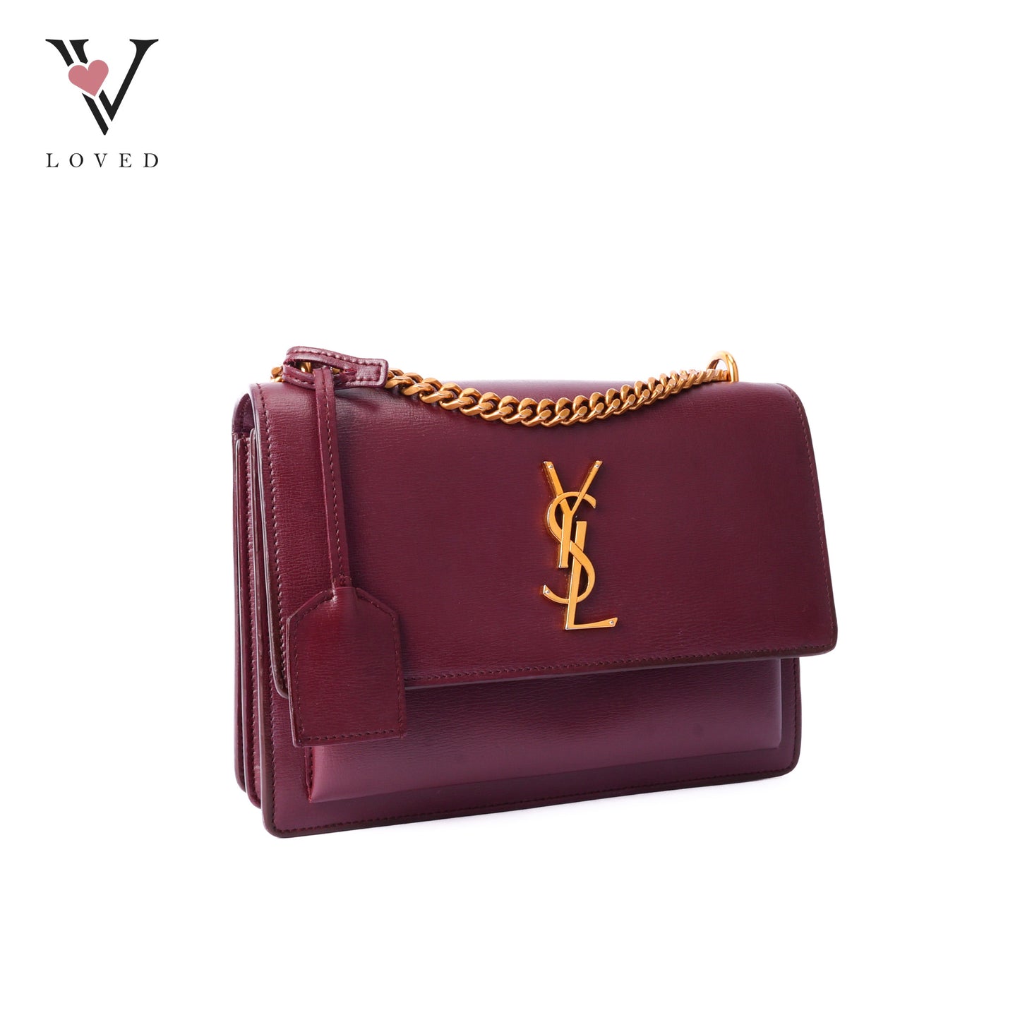 Sunset In Burgundy Calfskin Leather