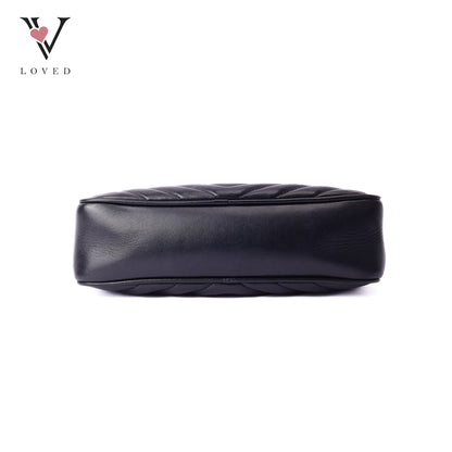 Lou Camera Bag In Black Quilted Leather