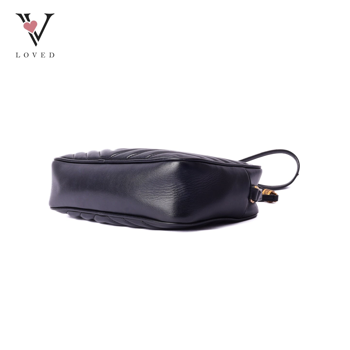 Lou Camera Bag In Black Quilted Leather