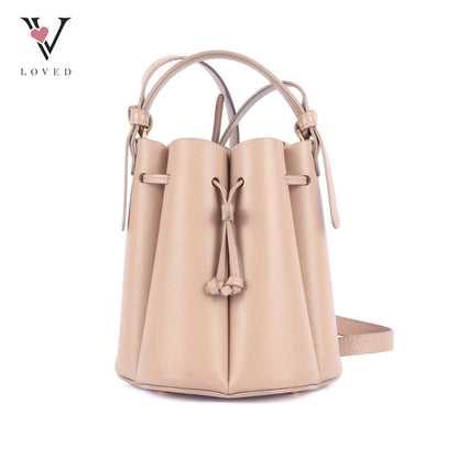 Numero Huit in Taupe Calfskin leather