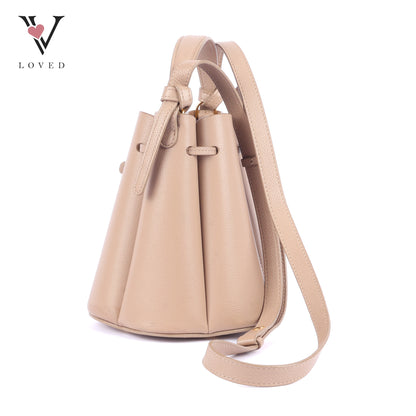 Numero Huit in Taupe Calfskin leather