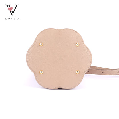 Numero Huit in Taupe Calfskin leather